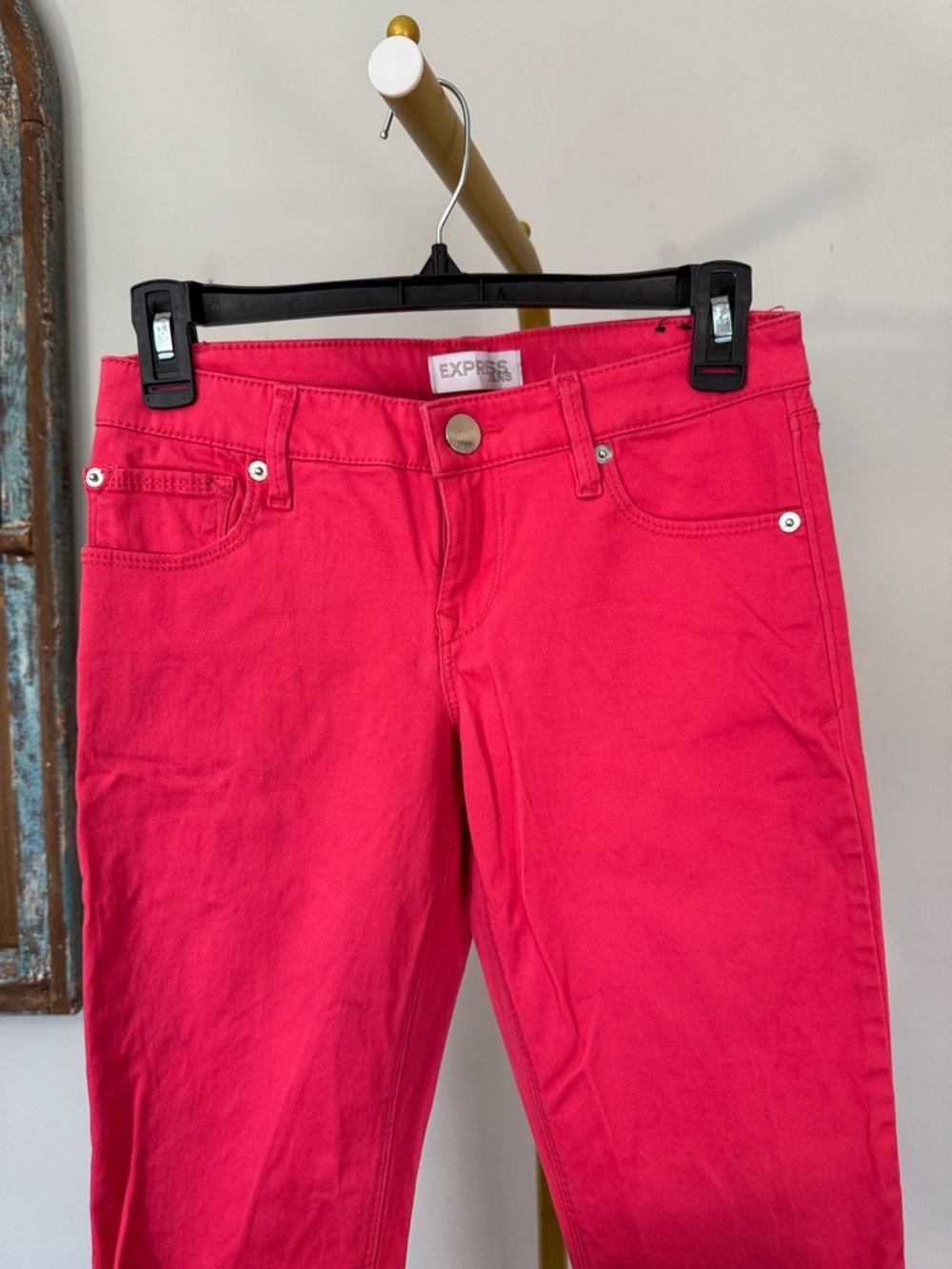 Express Hot Pink Skinny Jeans EUC 0